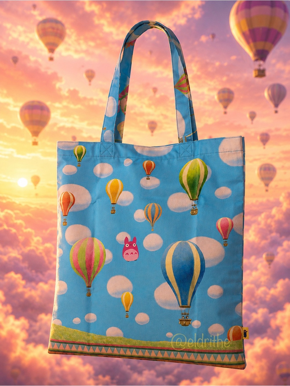 Ghibli Museum Totoro Balloon Tote Bag Mitaka Tokyo Japan Exclusive Sold Out NWT